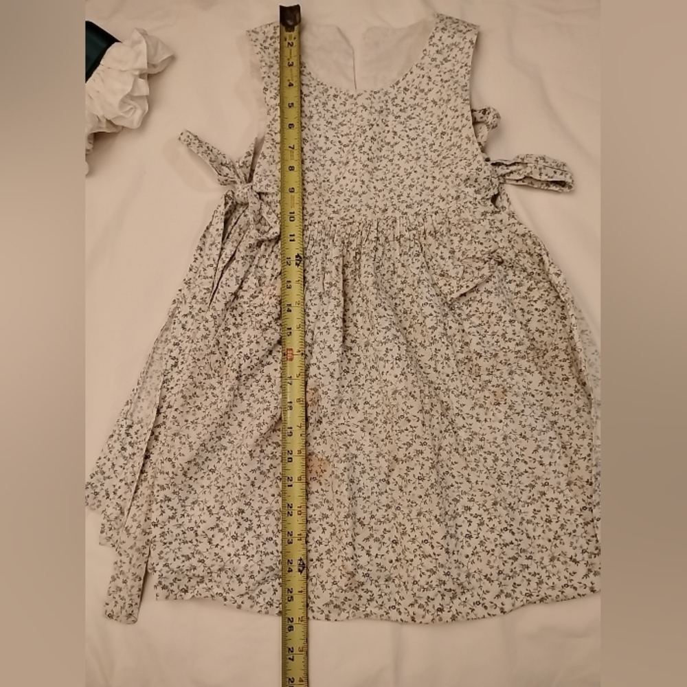Lot Pioneer Little House Prairie Dress Girls Bonnet Victorian Frontier Costume - Picture 13 of 16